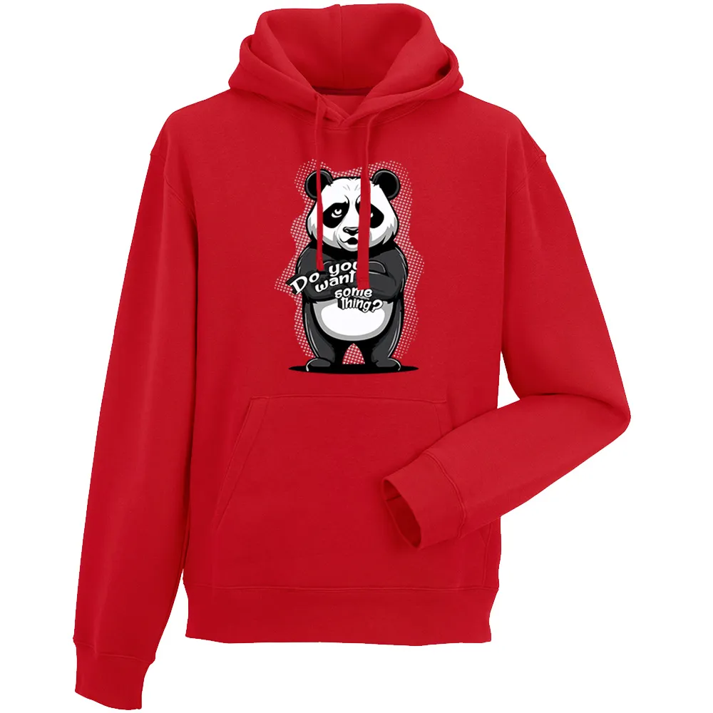 Bluza męska z kapturem PANDA DO YOU WANT SOMETHING