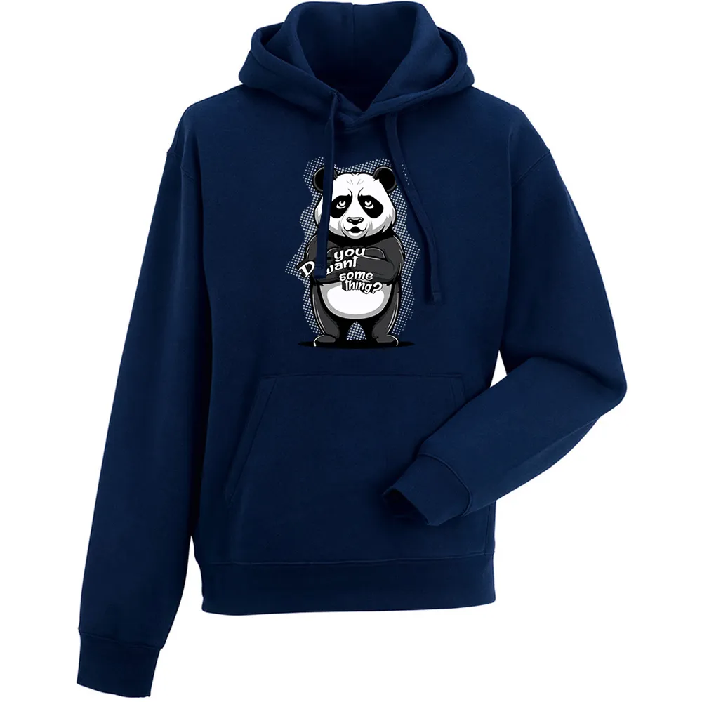 Bluza męska z kapturem PANDA DO YOU WANT SOMETHING
