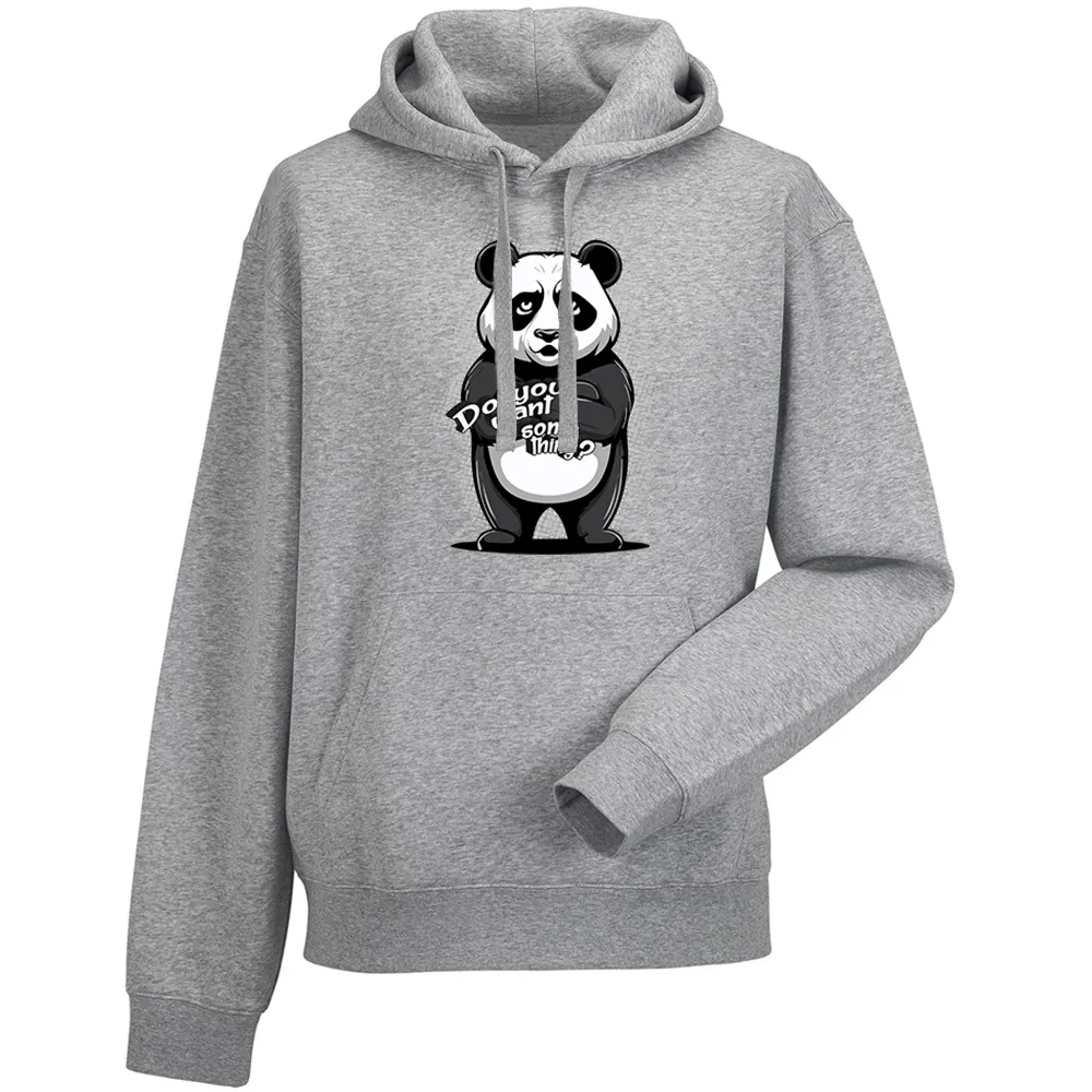 Bluza męska z kapturem PANDA DO YOU WANT SOMETHING