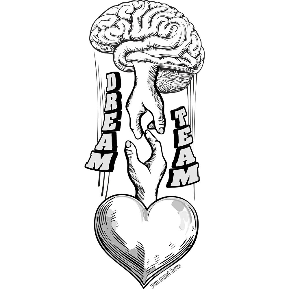 Koszulka damska BRAIN HEART DREAM TEAM