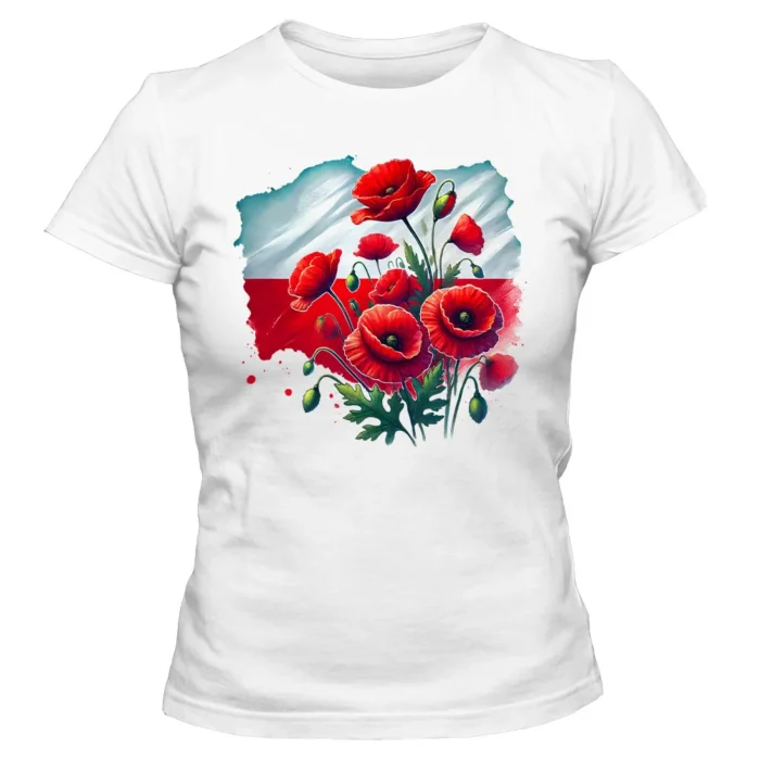 Koszulka damska Polskie maki