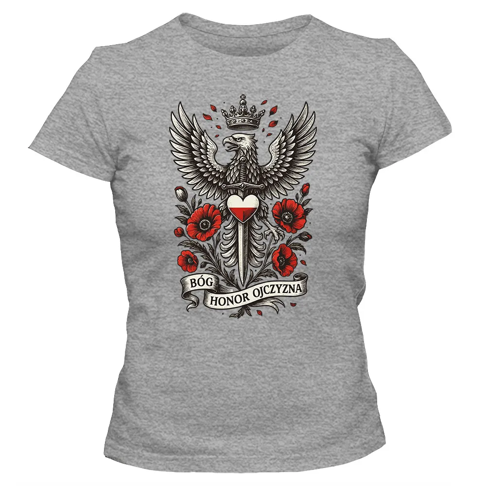 Koszulka damska BÓG HONOR OJCZYZNA