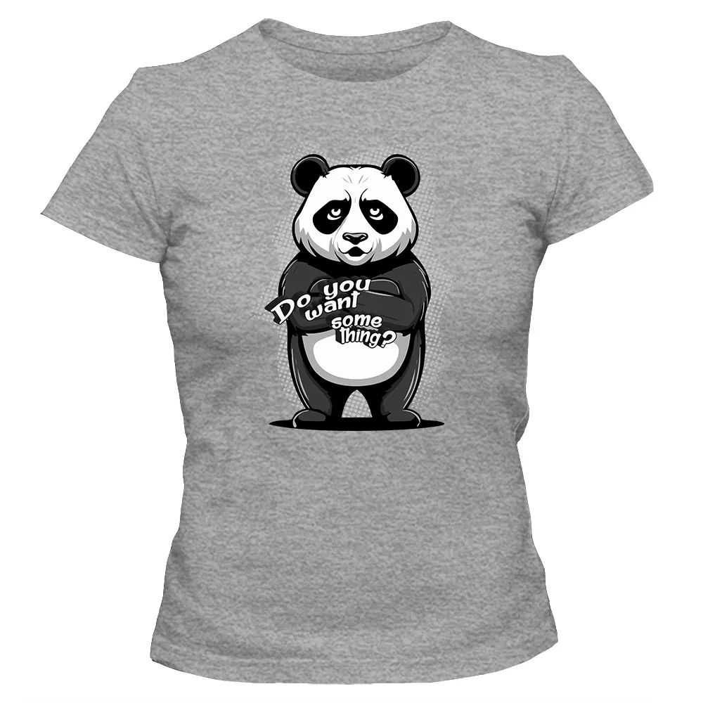 Koszulka damska PANDA DO YOU WANT SOMETHING