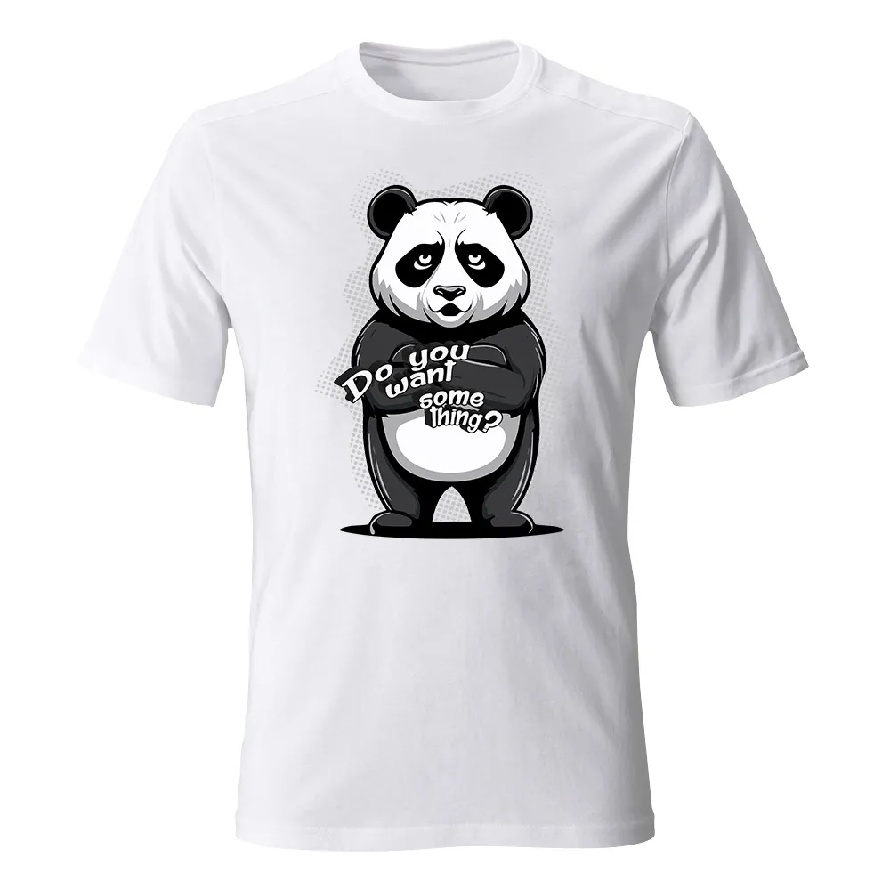 Koszulka męska PANDA DO YOU WANT SOMETHING