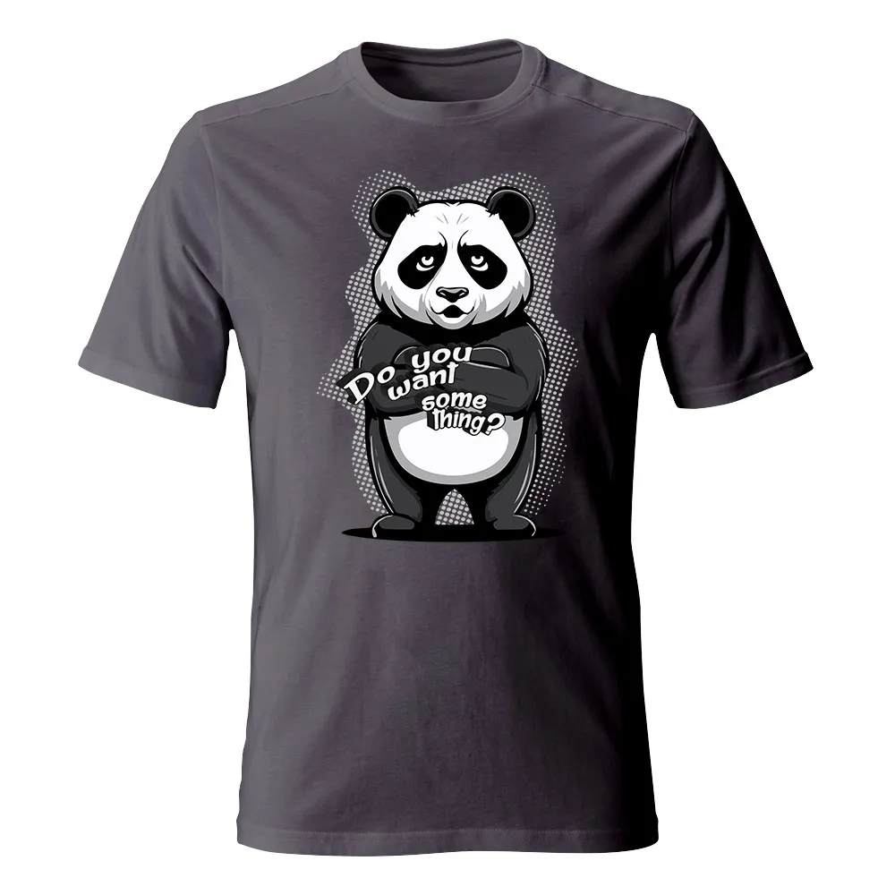 Koszulka męska PANDA DO YOU WANT SOMETHING