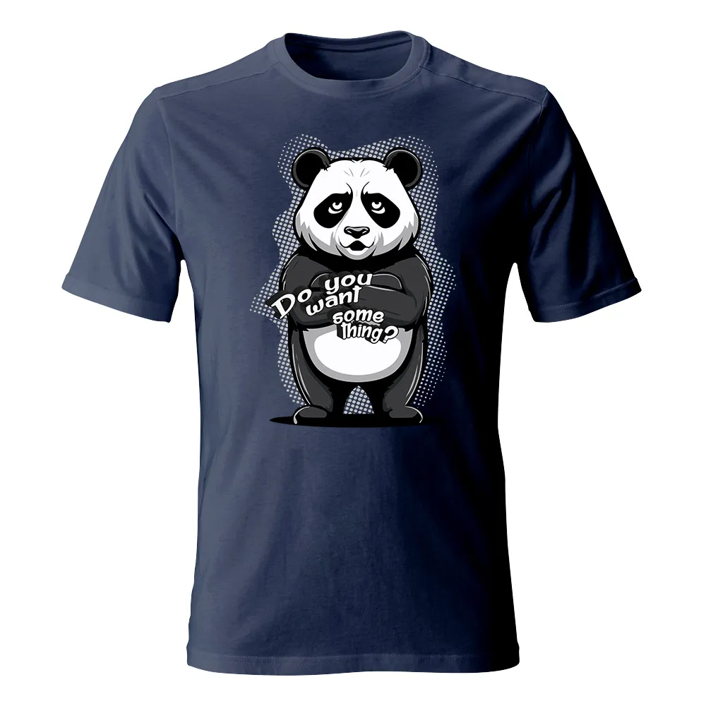 Koszulka męska PANDA DO YOU WANT SOMETHING