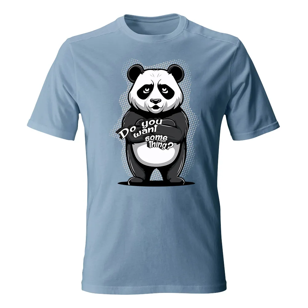Koszulka męska PANDA DO YOU WANT SOMETHING