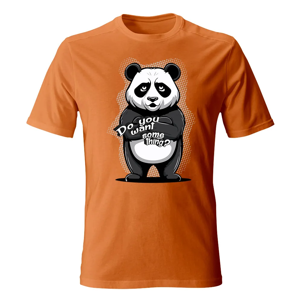 Koszulka męska PANDA DO YOU WANT SOMETHING