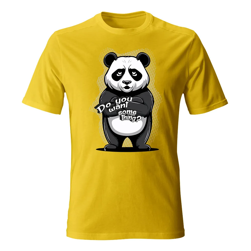 Koszulka męska PANDA DO YOU WANT SOMETHING