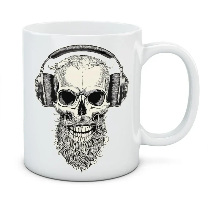 Kubek z nadrukiem BEARDED SKULL 01