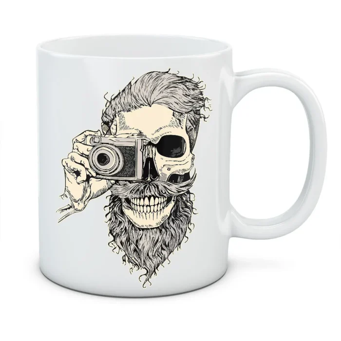 Kubek z nadrukiem BEARDED SKULL 02