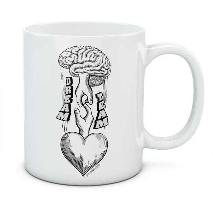 Kubek z nadrukiem BRAIN HEART DREAM TEAM