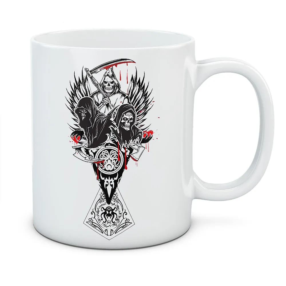Kubek Death - kolor biały