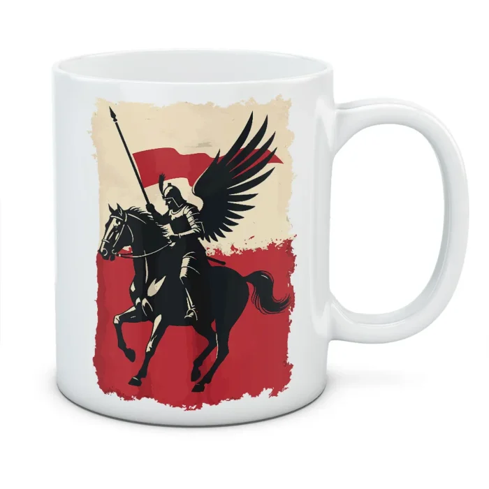 Kubek Husarz 01 - kolor biały