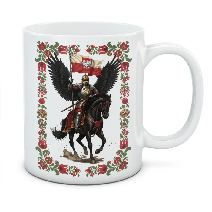 Kubek Husarz 02 - kolor biały