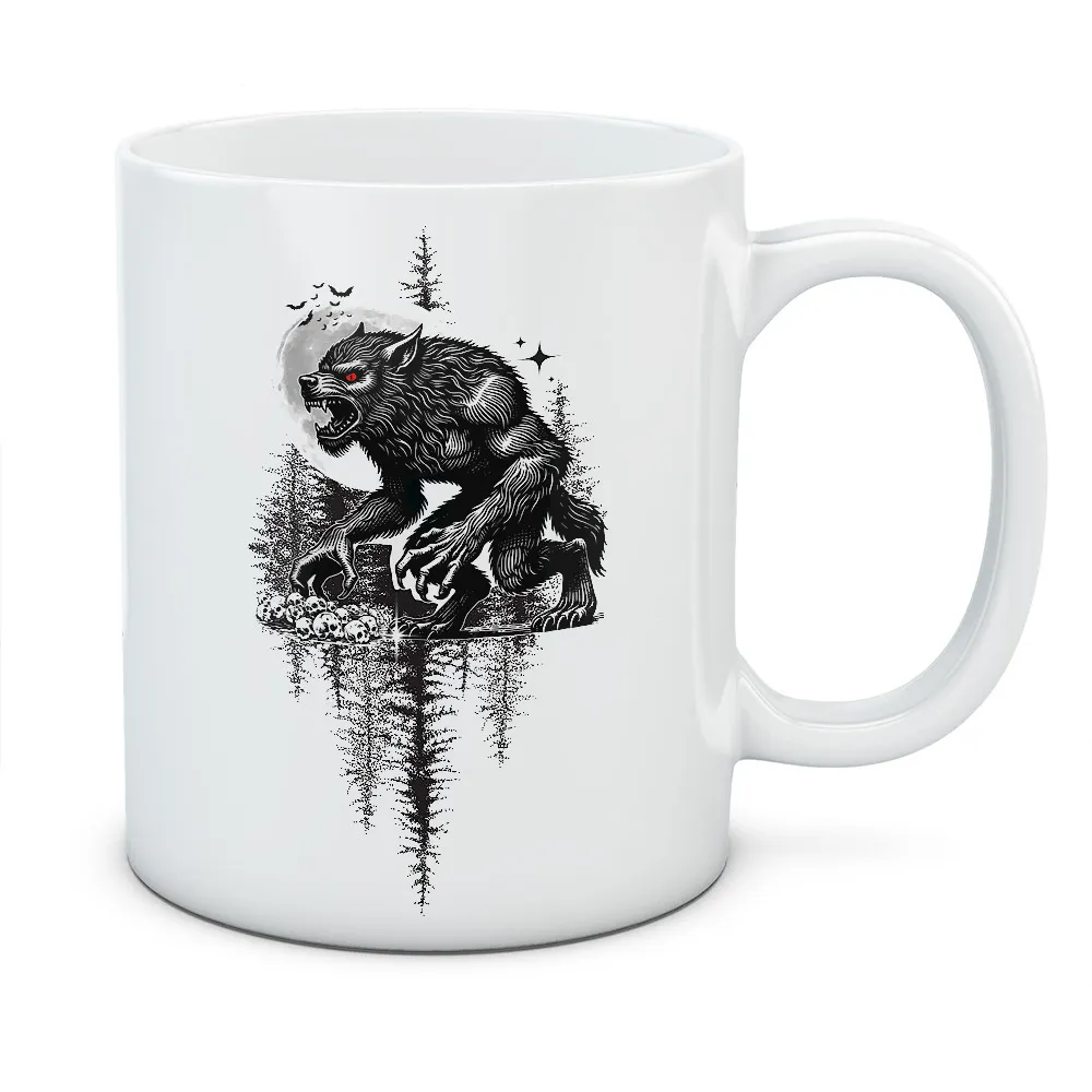 Kubek Wilkołak - kolor biały