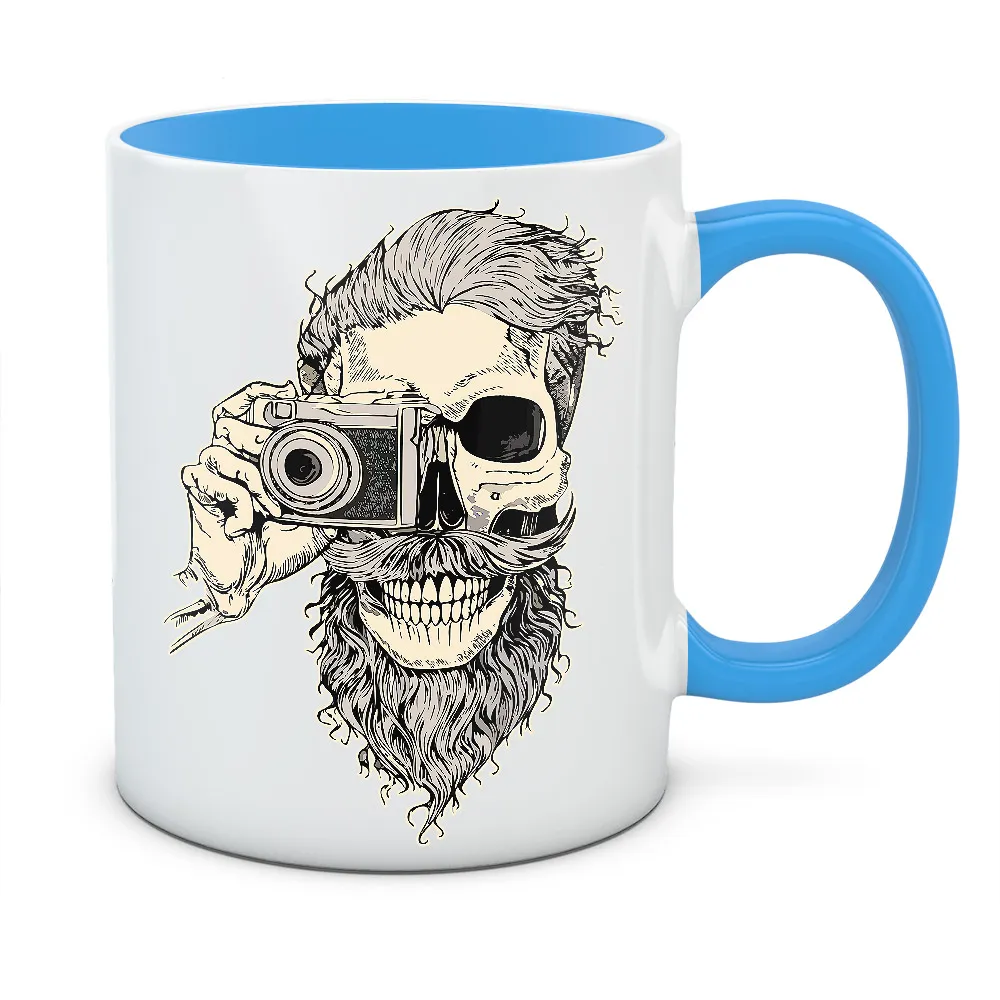 Kubek z nadrukiem BEARDED SKULL 02