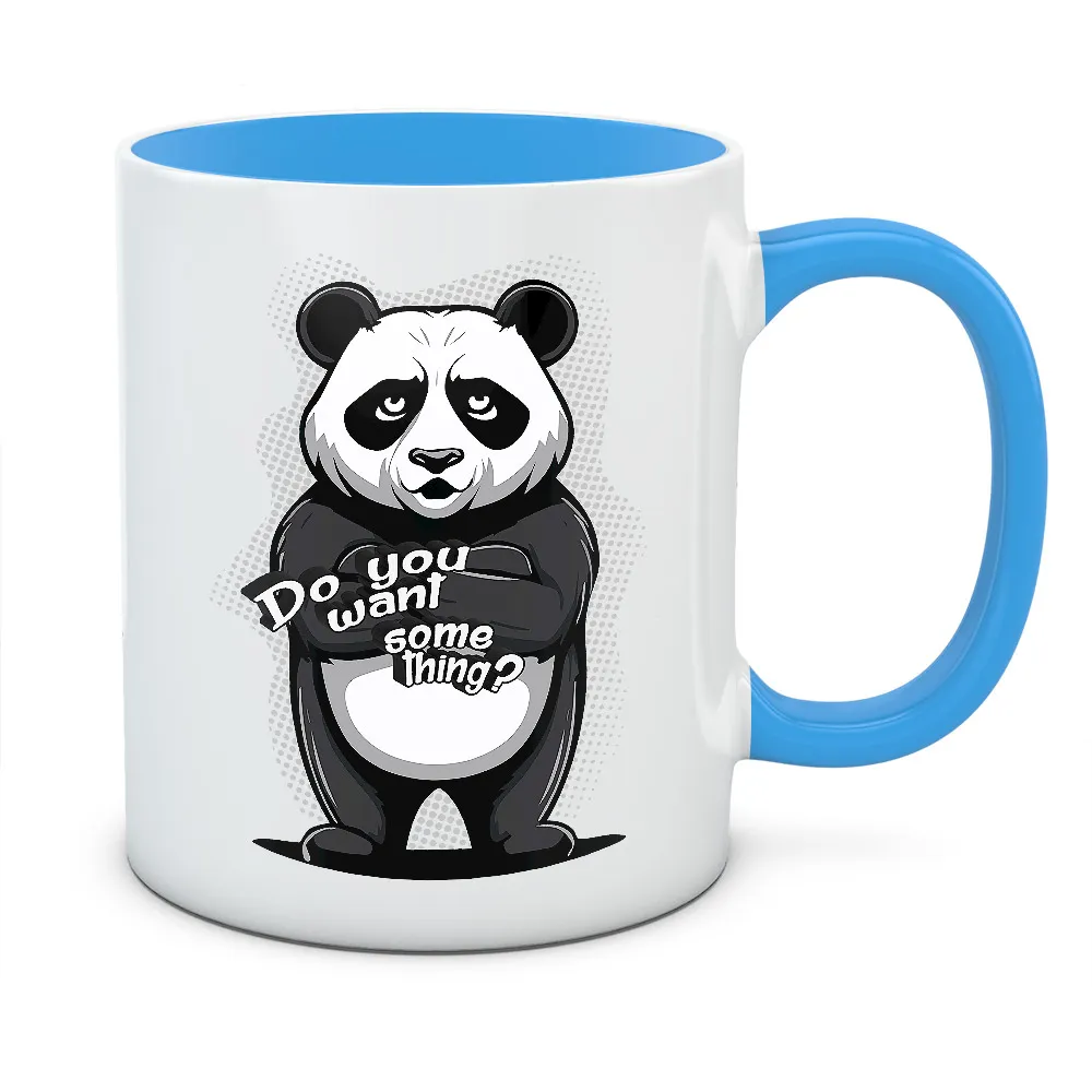 Kubek PANDA DO YOU WANT SOMETHING