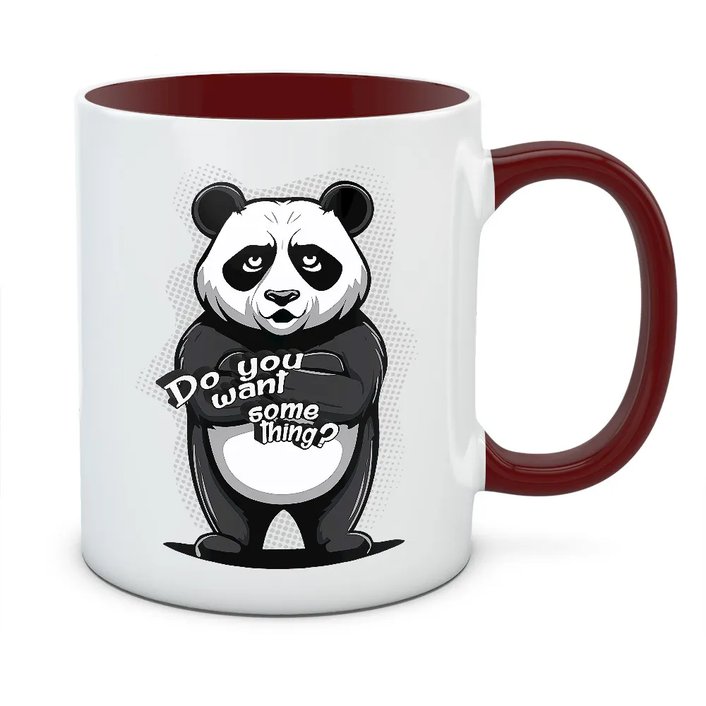 Kubek PANDA DO YOU WANT SOMETHING