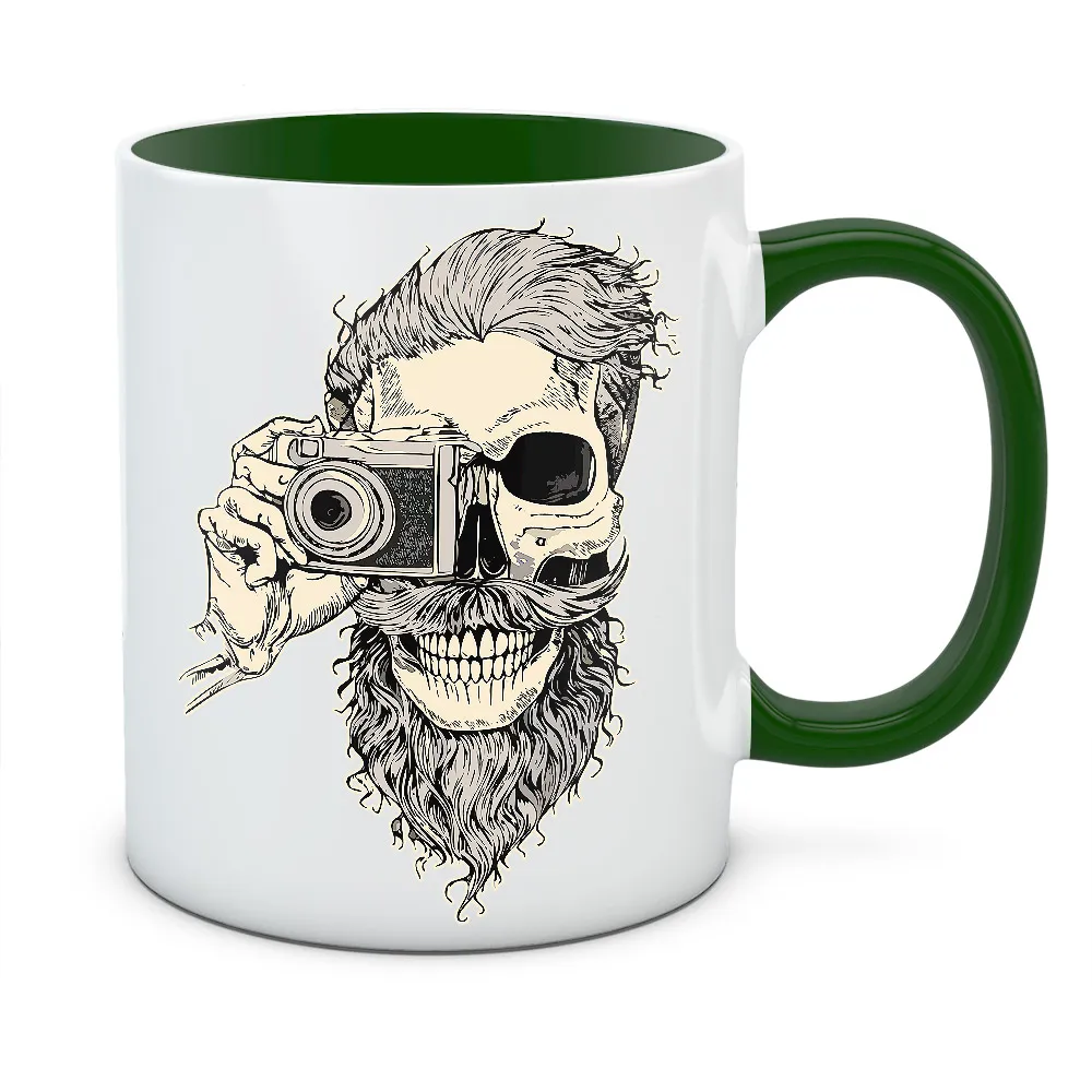 Kubek z nadrukiem BEARDED SKULL 02