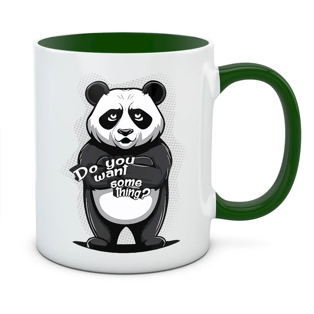 Kubek PANDA DO YOU WANT SOMETHING