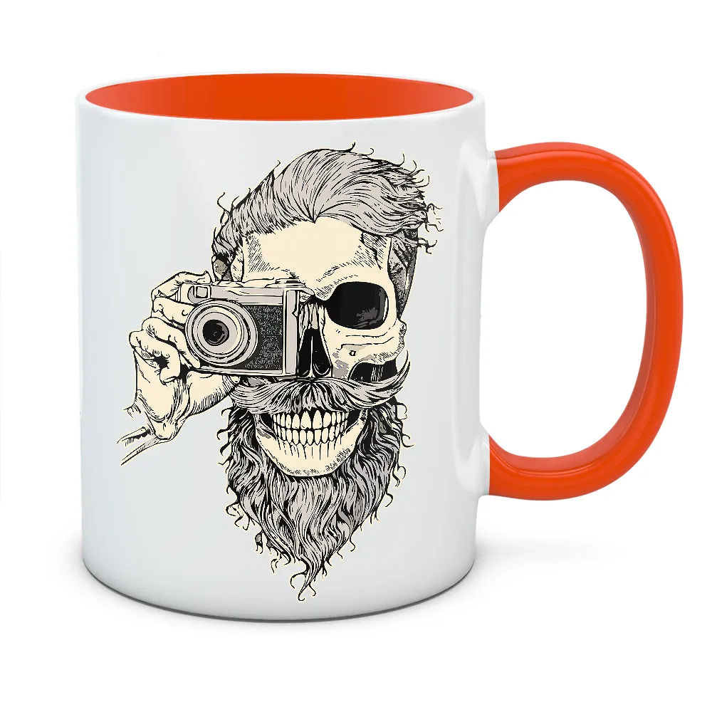 Kubek z nadrukiem BEARDED SKULL 02