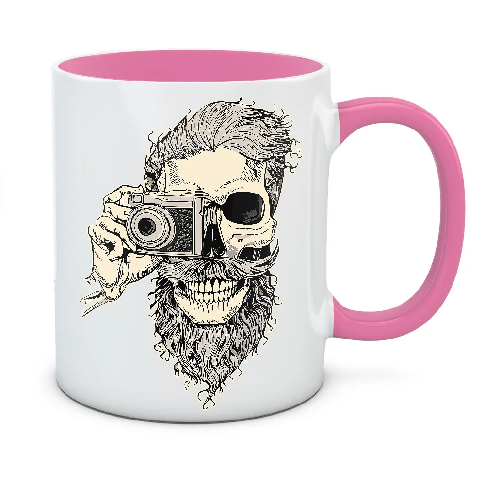 Kubek z nadrukiem BEARDED SKULL 02