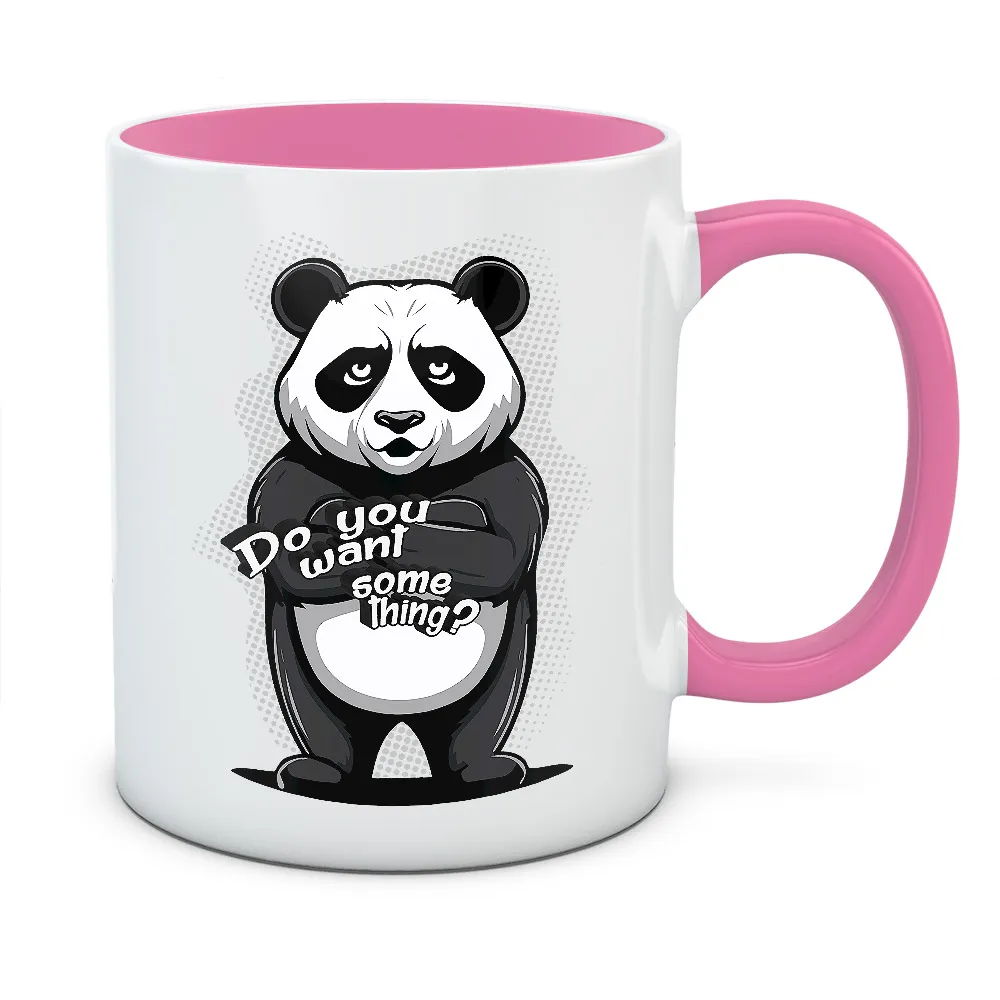Kubek PANDA DO YOU WANT SOMETHING