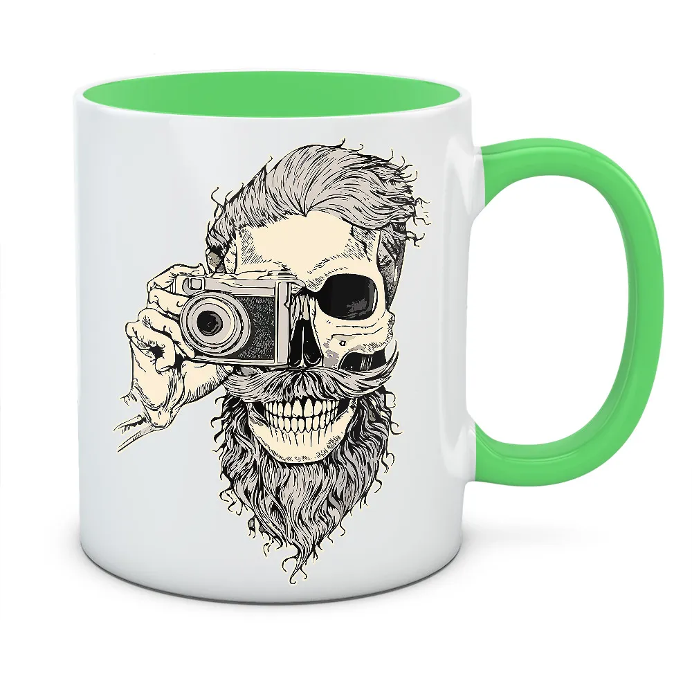 Kubek z nadrukiem BEARDED SKULL 02