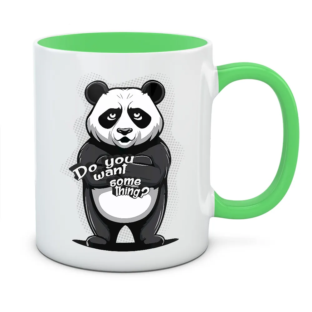 Kubek PANDA DO YOU WANT SOMETHING