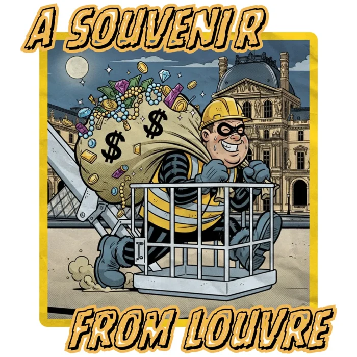 Kubek Pamiątka z Luwru - kolor biały