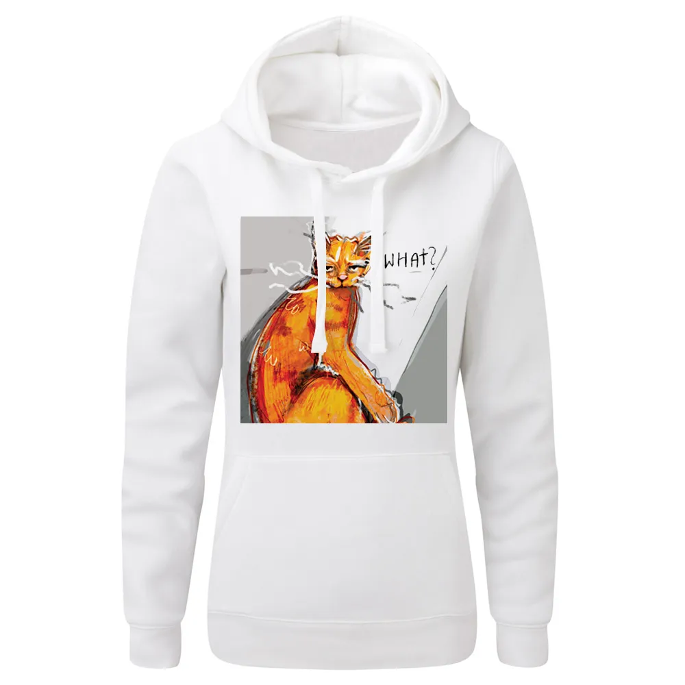 Bluza damska z kapturem Dzień kota what