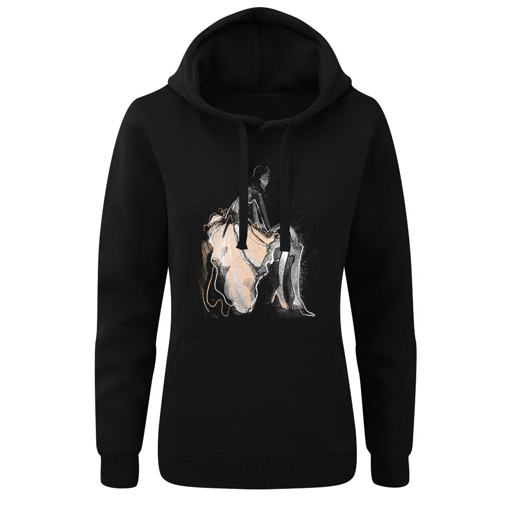 Bluza damska z kapturem BALETNICA