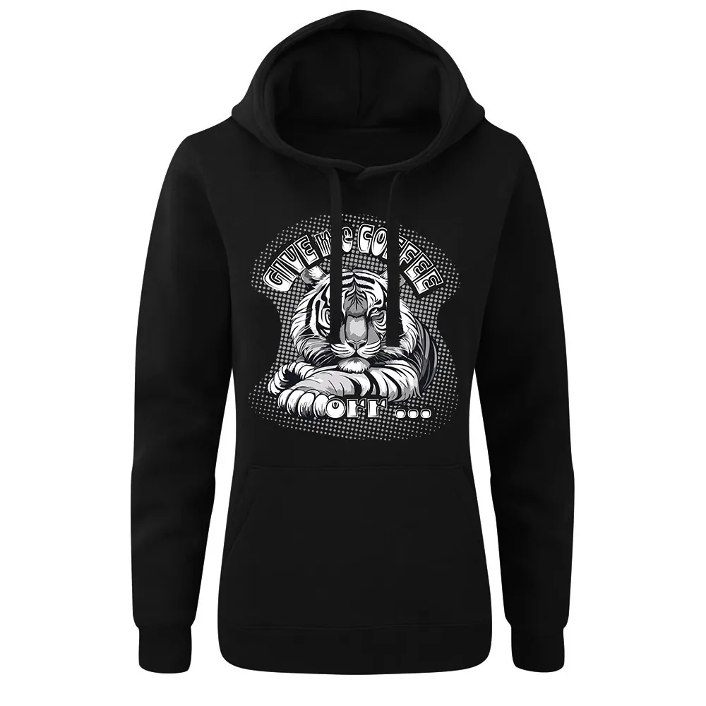 Bluza damska z kapturem COFFEE TIGER