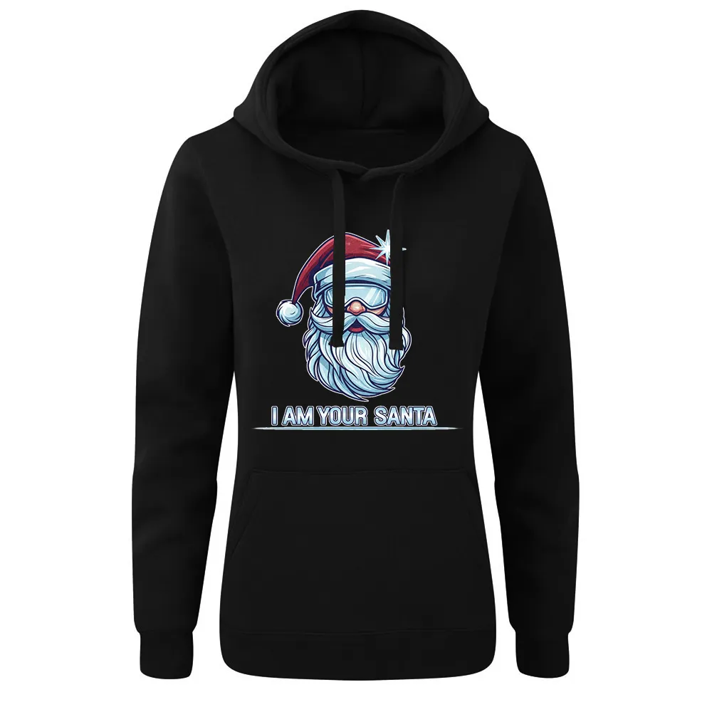 Bluza damska z kapturem I AM YOUR SANTA