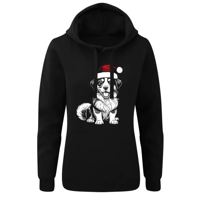 Bluza damska z kapturem Santas Dog