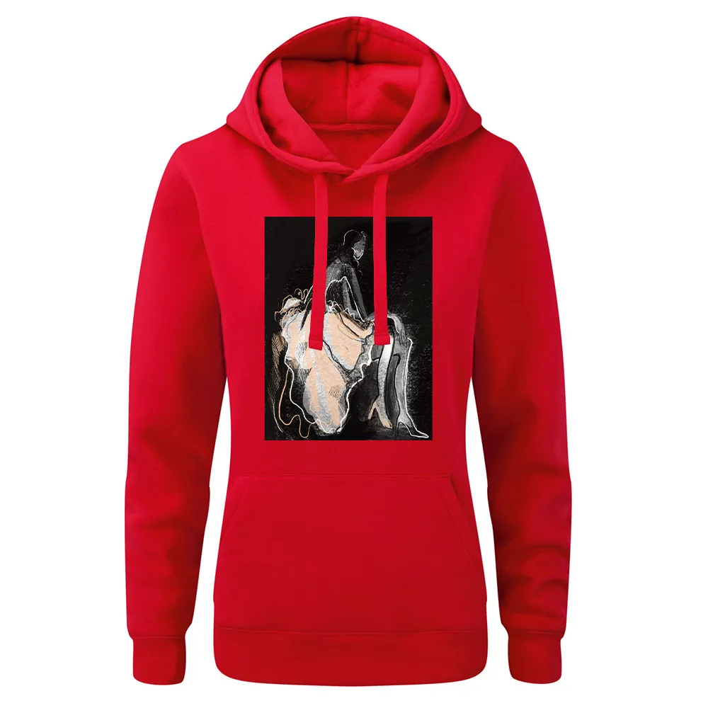 Bluza damska z kapturem BALETNICA