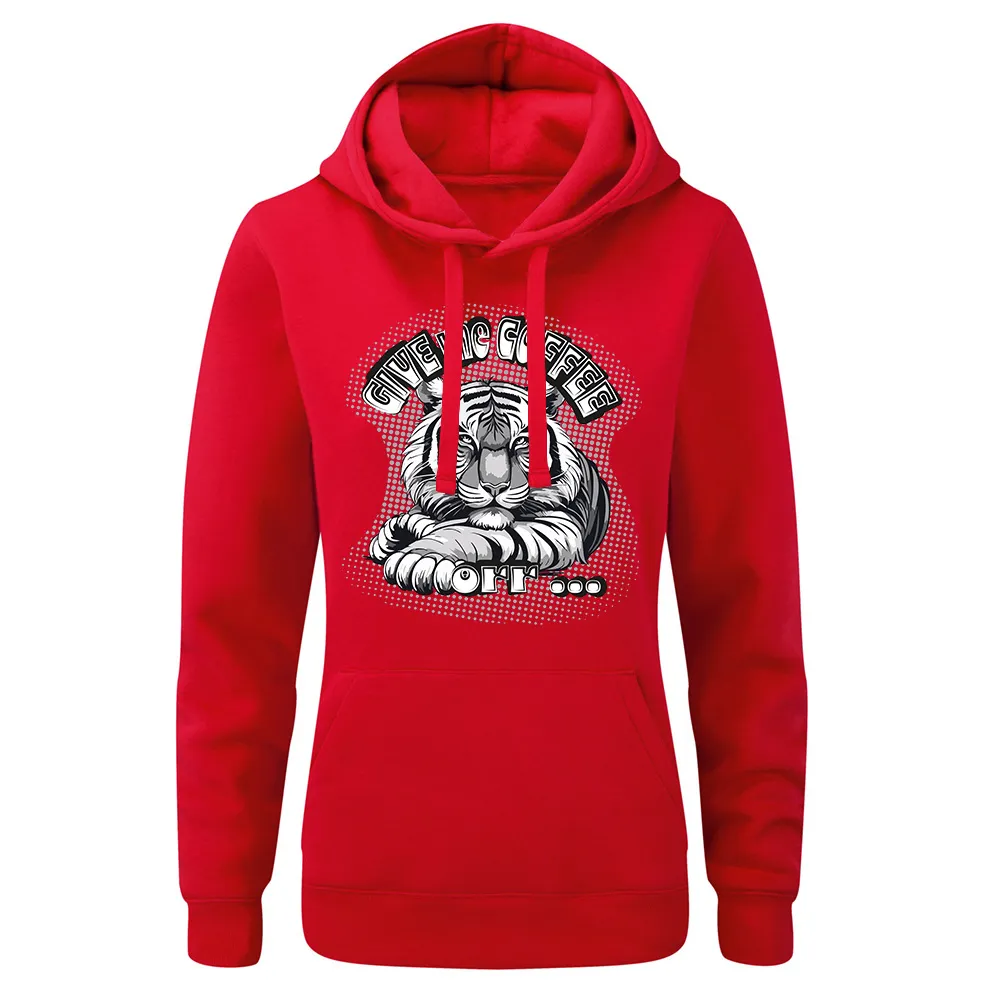 Bluza damska z kapturem COFFEE TIGER