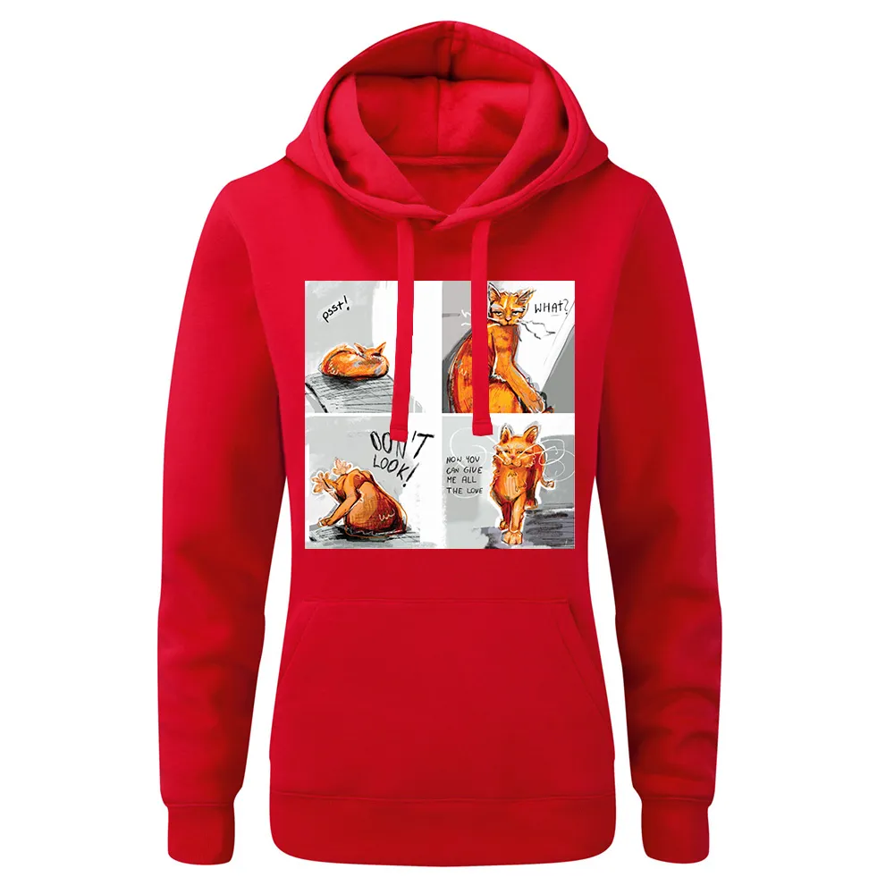 Bluza damska z kapturem DZIEŃ KOTA KOMIKS