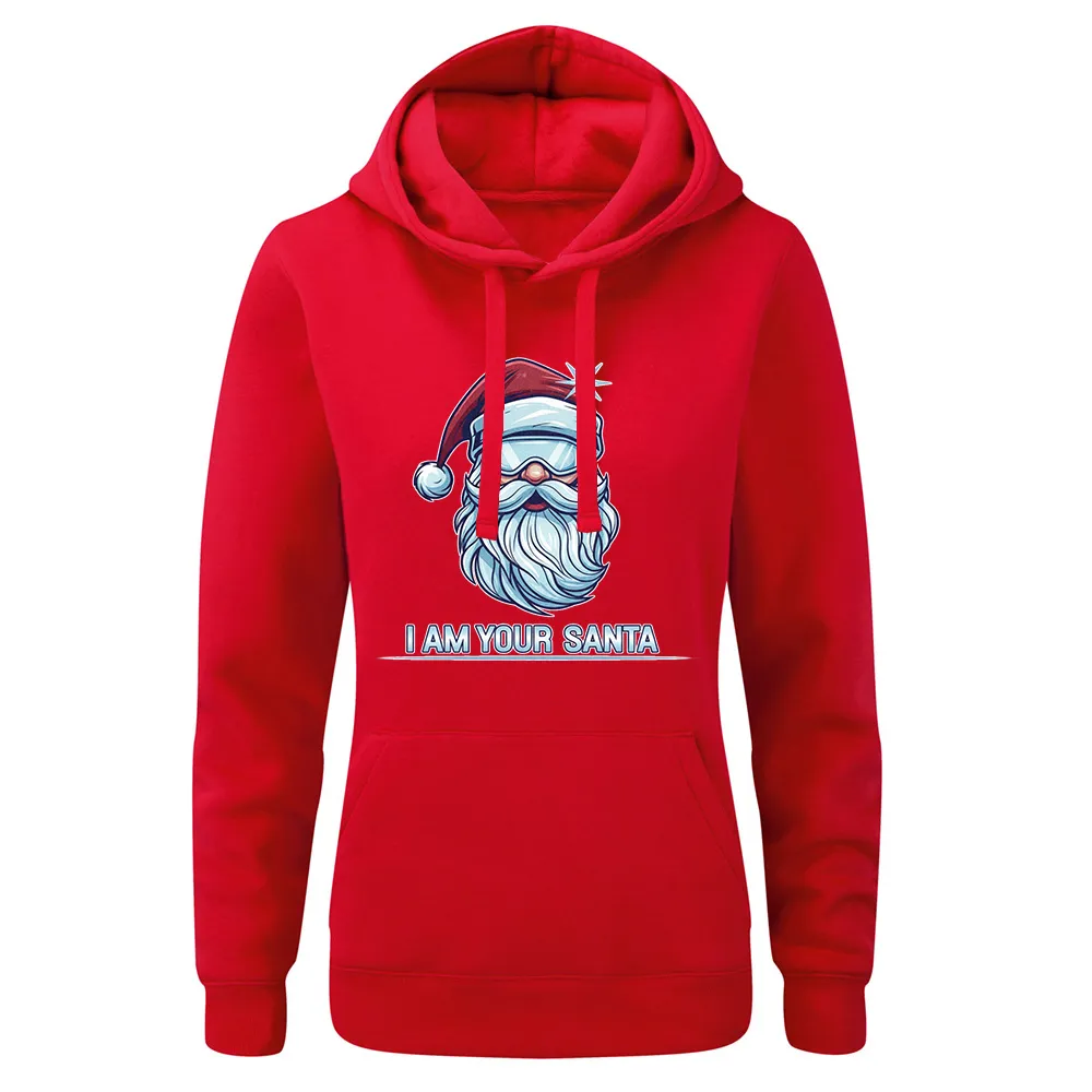Bluza damska z kapturem I AM YOUR SANTA