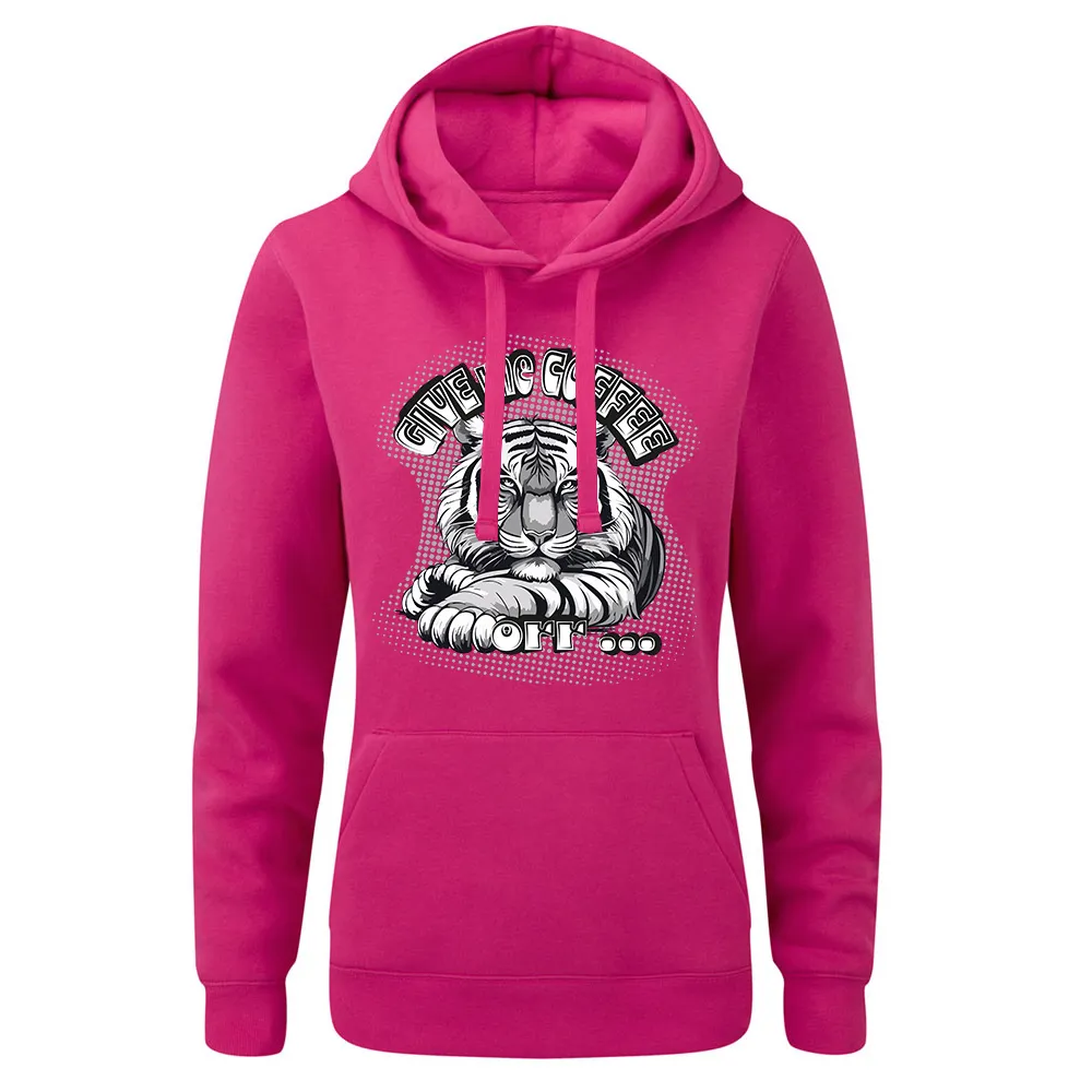 Bluza damska z kapturem COFFEE TIGER