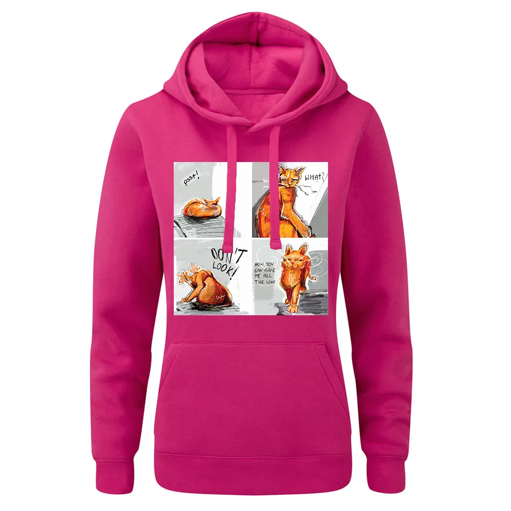 Bluza damska z kapturem DZIEŃ KOTA KOMIKS