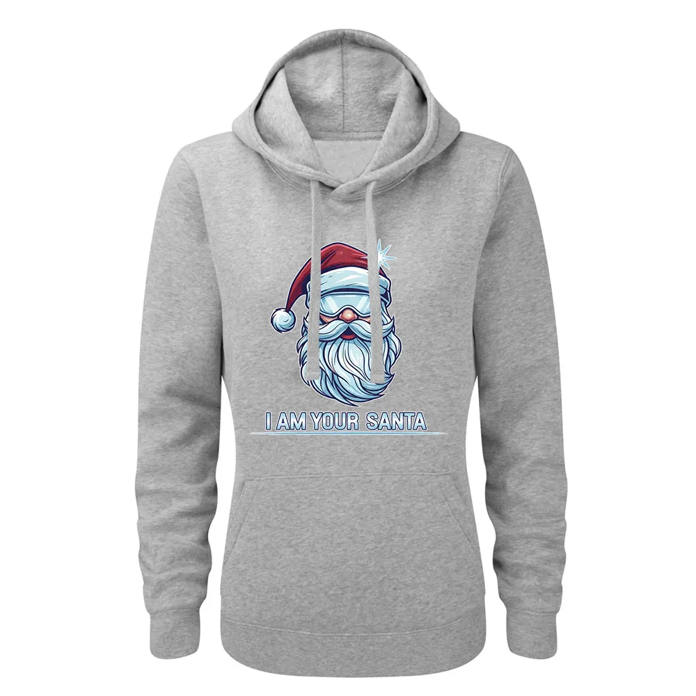 Bluza damska z kapturem I AM YOUR SANTA