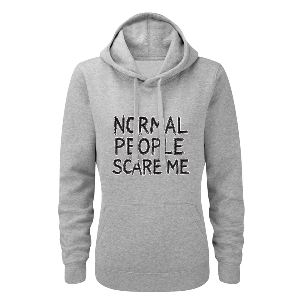Bluza damska z kapturem NORMAL PEOPLE SCARE ME