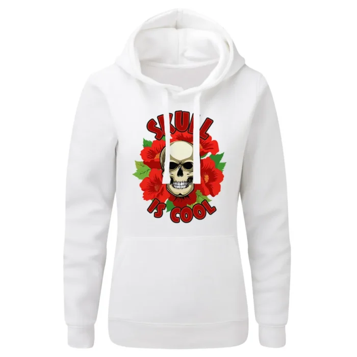 Bluza damska z kapturem SKULL IS COOL 2