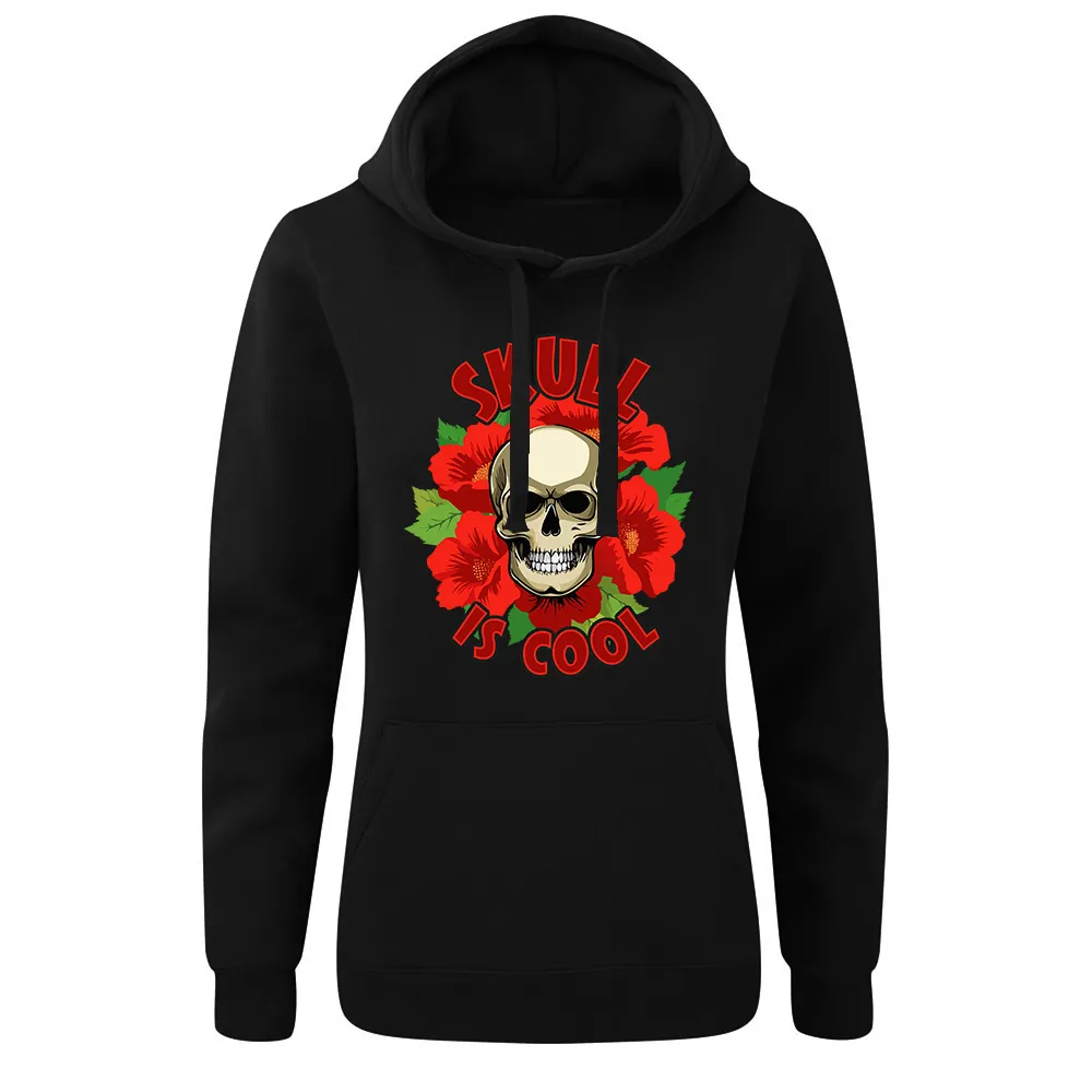 Bluza damska z kapturem SKULL IS COOL 2