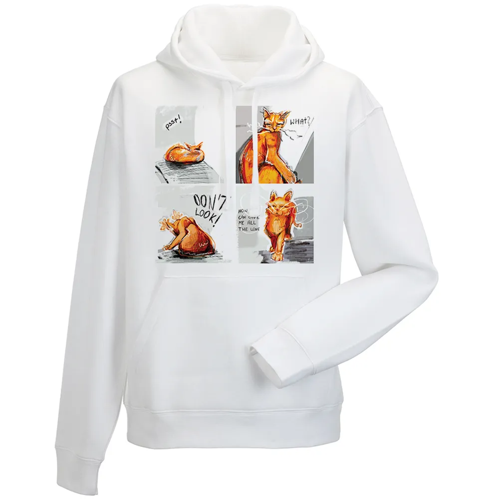 Bluza męska z kapturem DZIEŃ KOTA KOMIKS