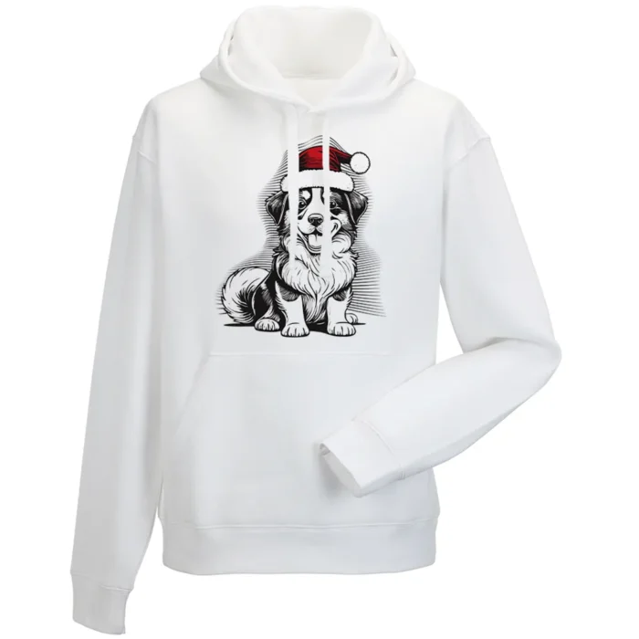 Bluza męska z kapturem Santas Dog
