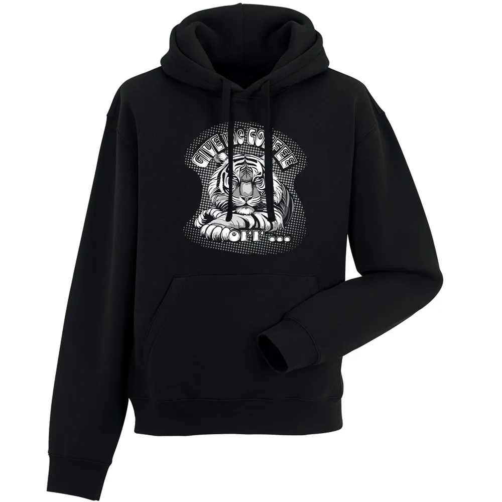 Bluza męska z kapturem Coffee Tiger