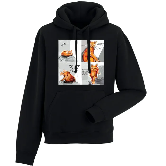 Bluza męska z kapturem Dzień kota komiks